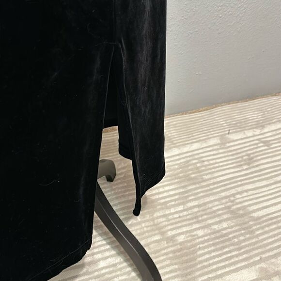 Vintage Dressing Clio women’s velvet pullover dress with side slits size M - Picture 2 of 8